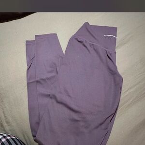 Alphalete Deep Plum High-Rise Leggings